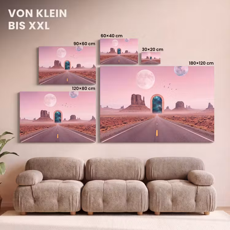 Leinwandbild - Landschaft – Tor – Raum — 6