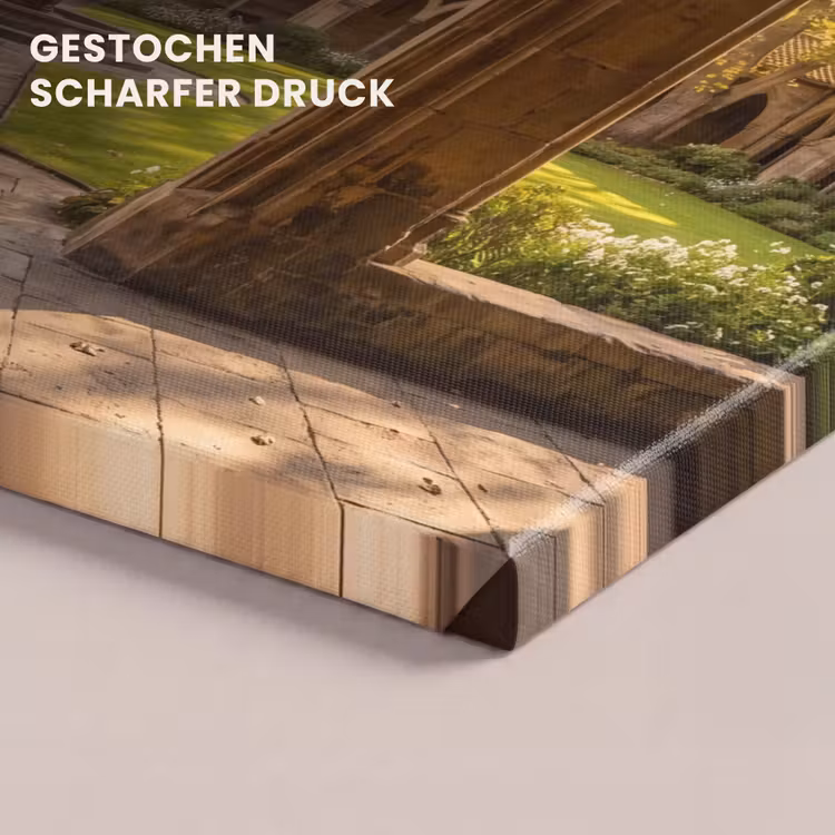 Leinwandbild - Architektur – Garten – Springbrunnen — 4