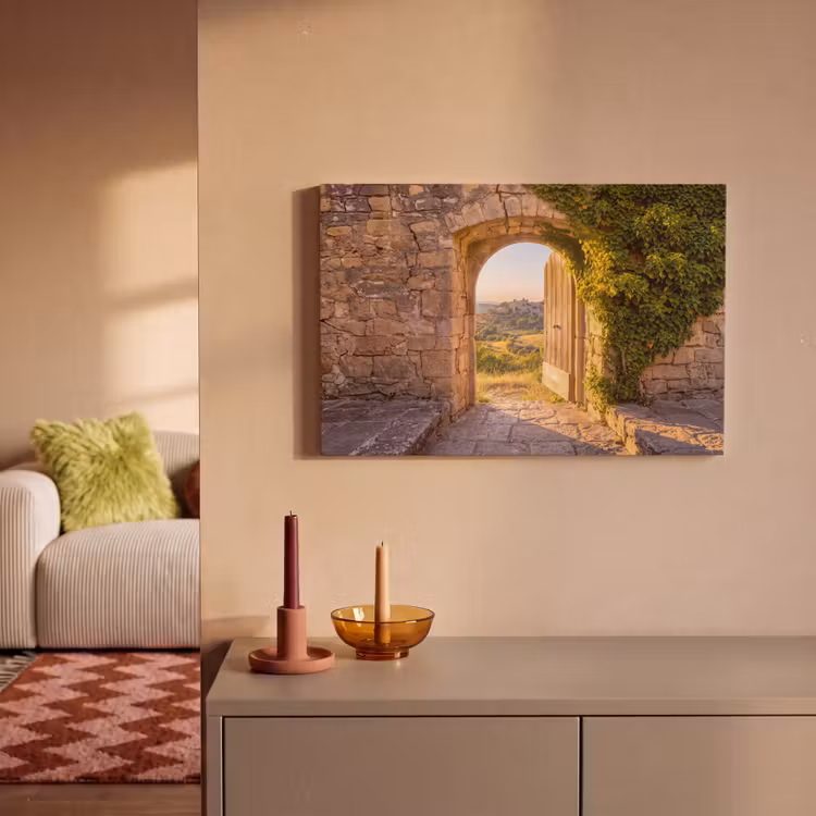 Leinwandbild - Architektur – Landschaft – Sonnenlicht — 2