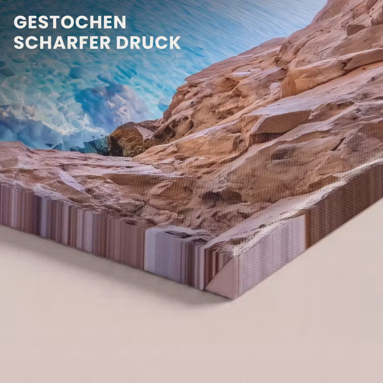 Leinwandbild - Höhle – Meer – Boote — 4