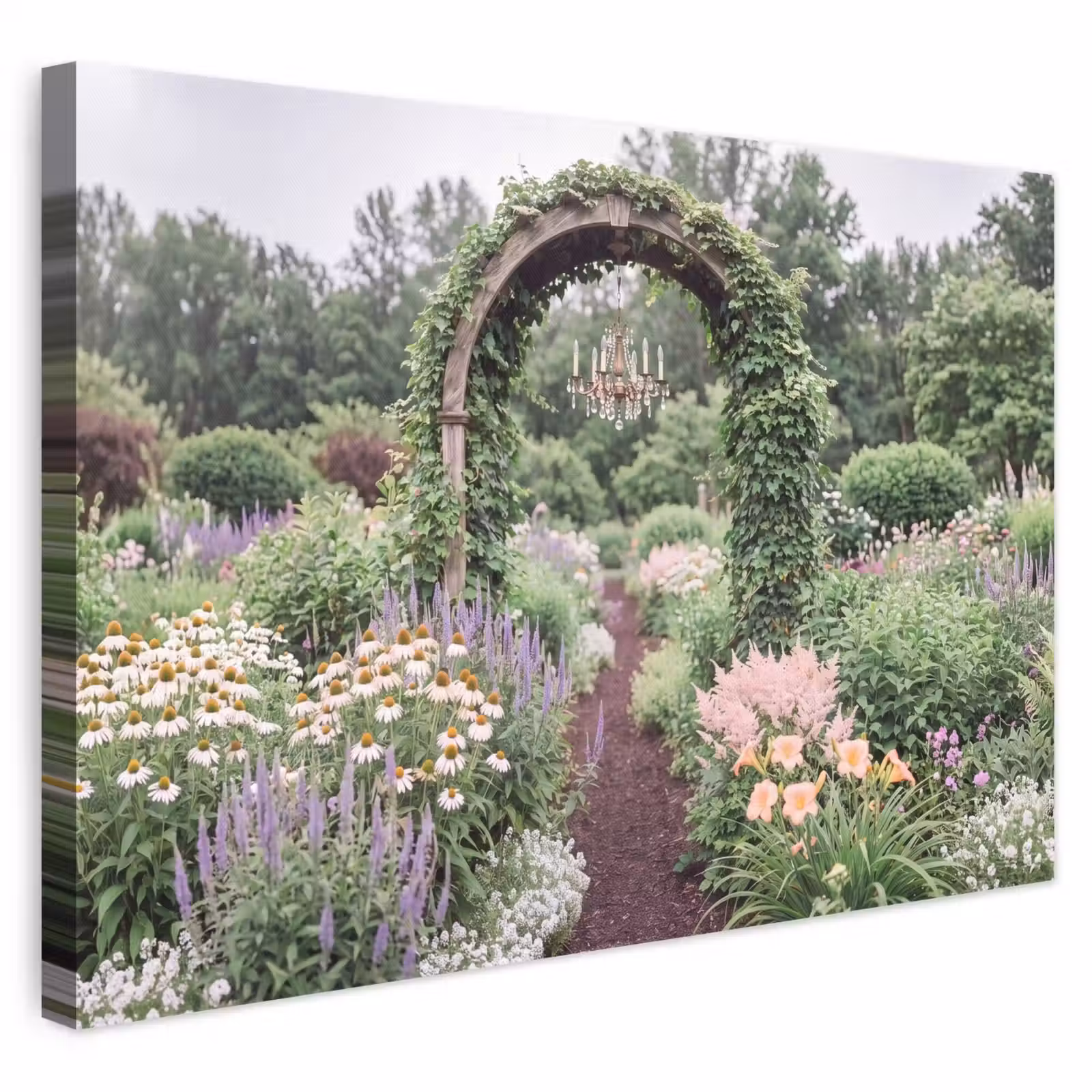 Leinwandbild - Bogen – Garten – Natur — 1