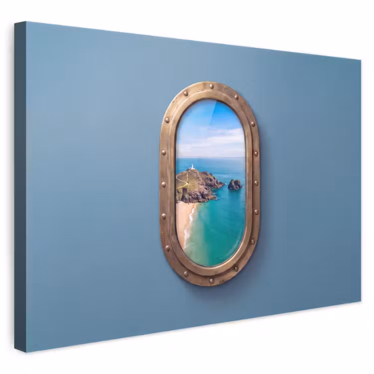 Leinwandbild - Leuchtturm – Küste – Meer — 1