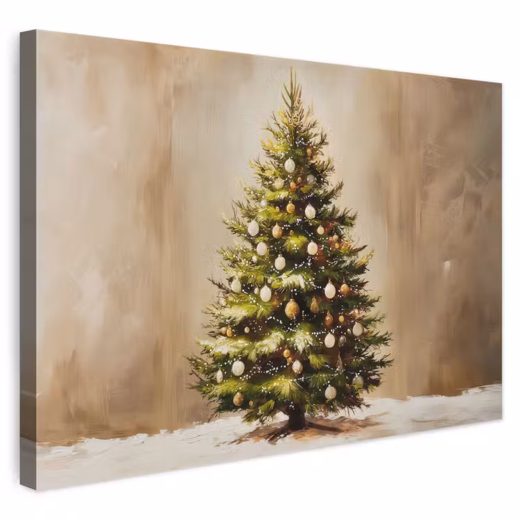 Leinwandbild - Weihnachten - Atmosphäre - Grün — 1