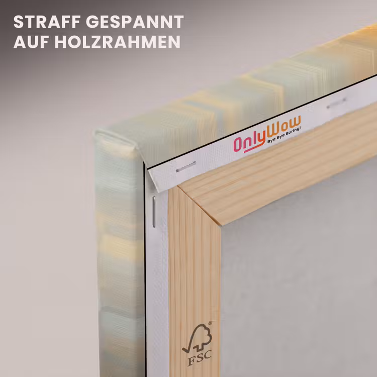 Leinwandbild - Weihnachtsbaum - Geschenke - Gold — 5
