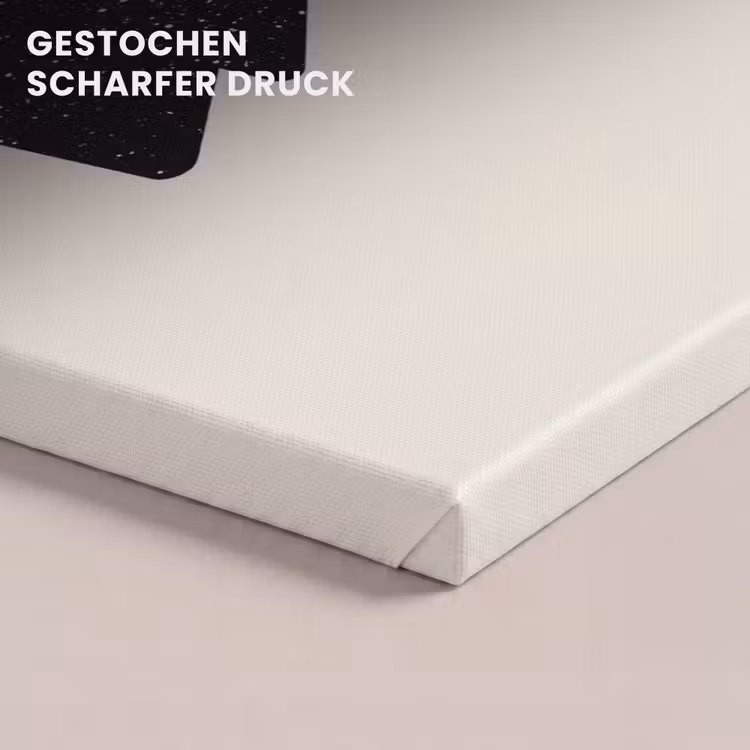 Leinwandbild - Weihnachtsbaum - Schwarz - Urlaub - Beige — 4
