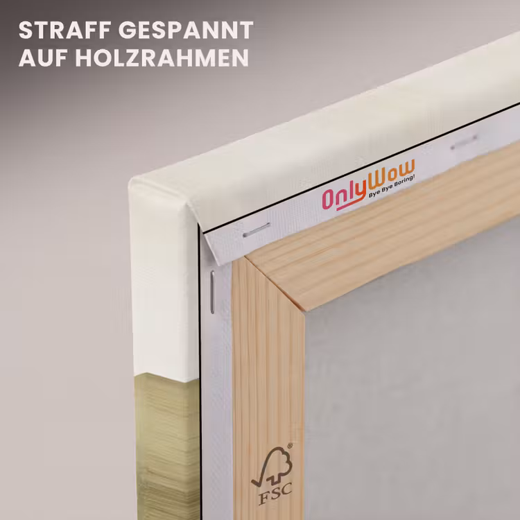 Leinwandbild - Sonne - Abstrakt - Äste - Orange — 5