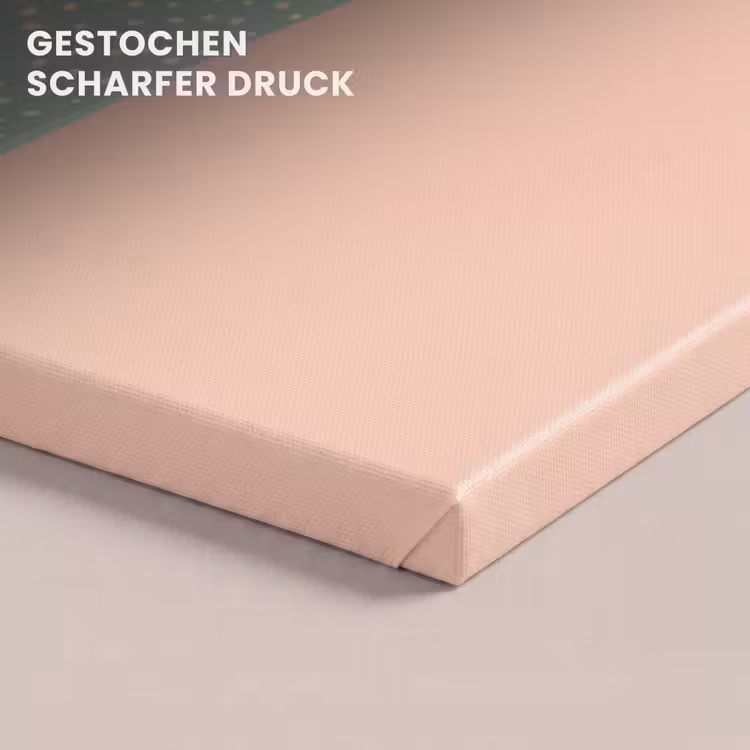 Leinwandbild - Tablett - Eiscreme - Erdbeere - Rosa — 4