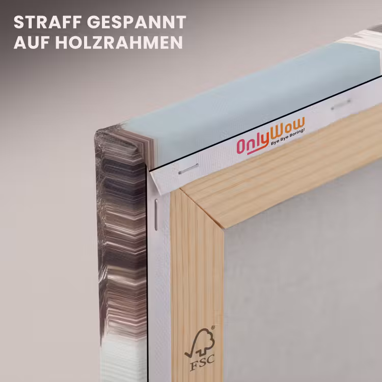 Leinwandbild - Terrasse - Stühle - Strand - Beige — 5