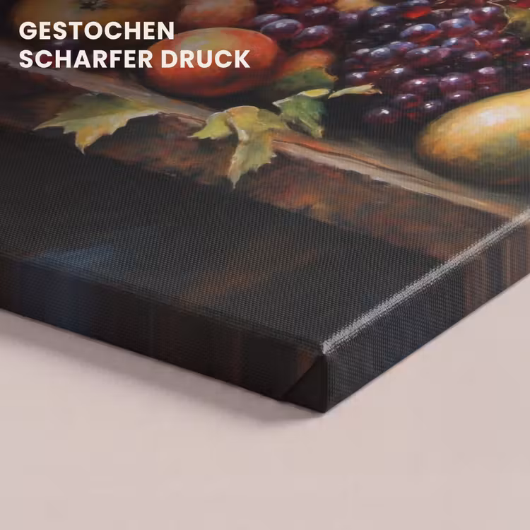 Leinwandbild - Rustikal - Stilleben - Obst — 4