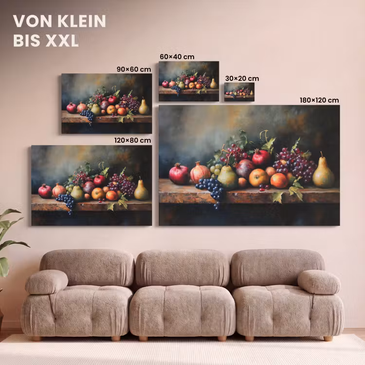 Leinwandbild - Rustikal - Stilleben - Obst — 6