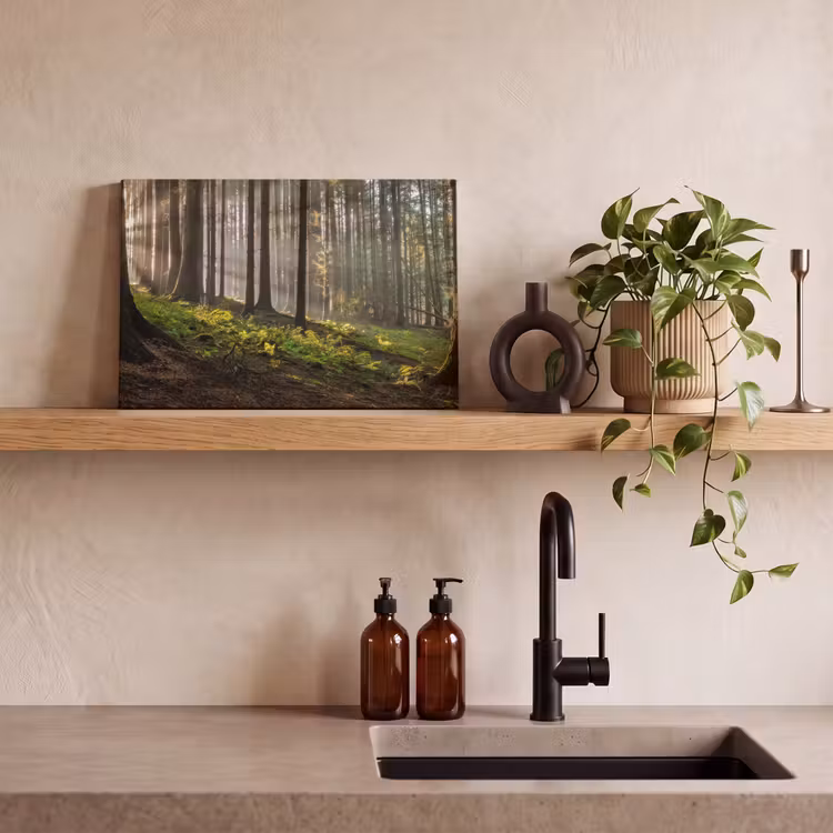 Leinwandbild - Sonne - Äste - Bäume - Wald - Natur — 3