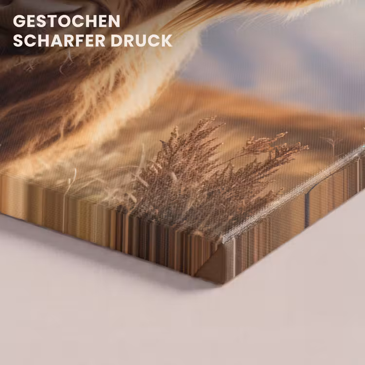 Leinwandbild - Schottische Highlander - Landschaft - Tier — 4