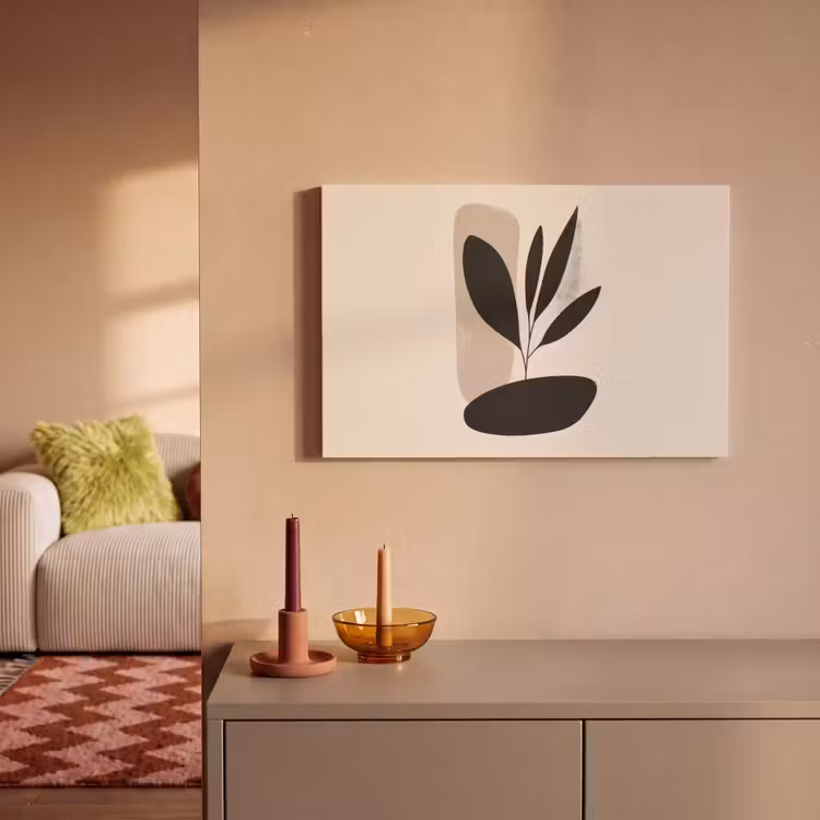 Leinwandbild - Pflanze - Beige - Japanisch — 2