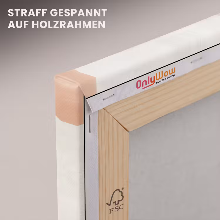 Leinwandbild - Wabi sabi - Beige - Pflanze — 5