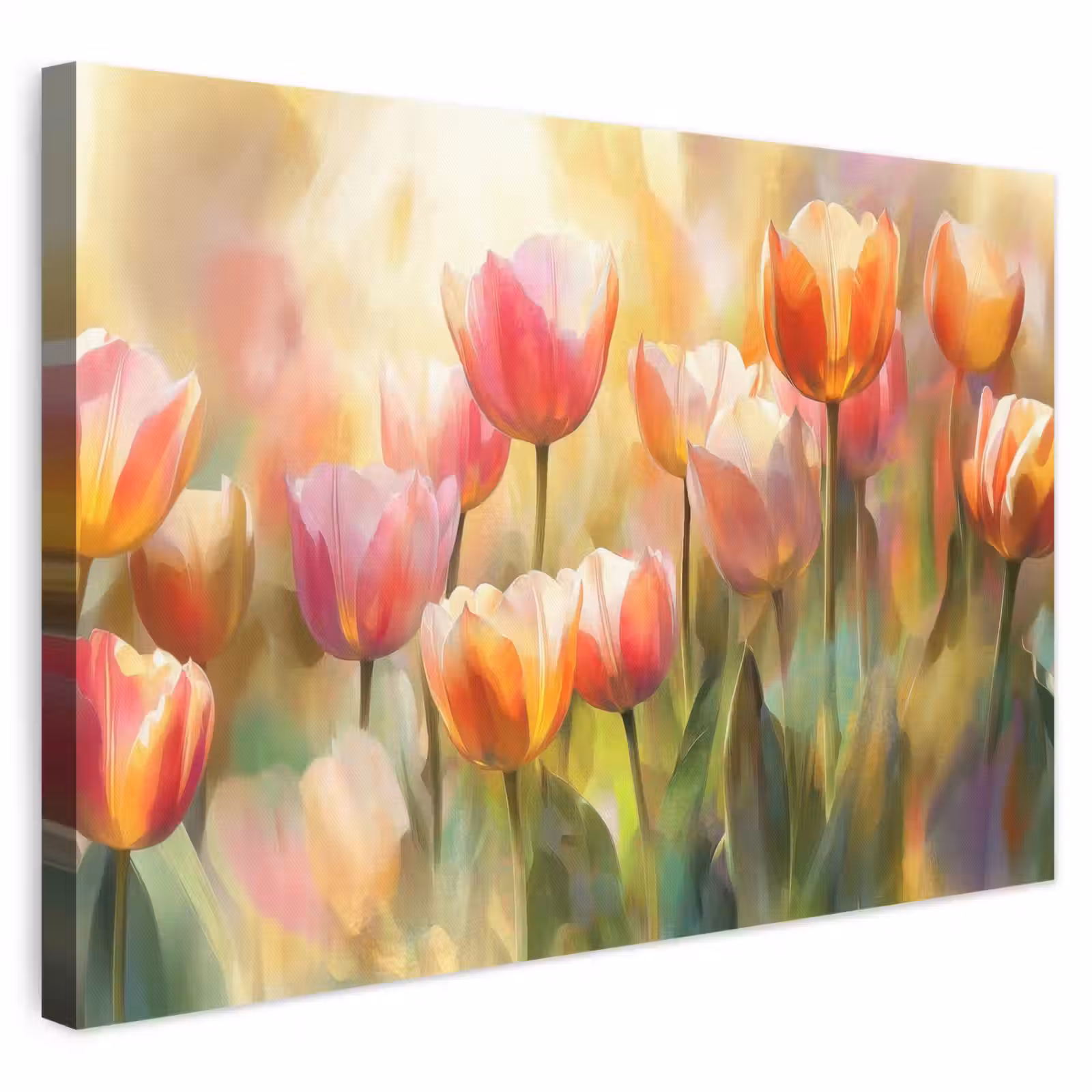 Leinwandbild - Tulpen - Märchenhaft - Farbenfroh — 1
