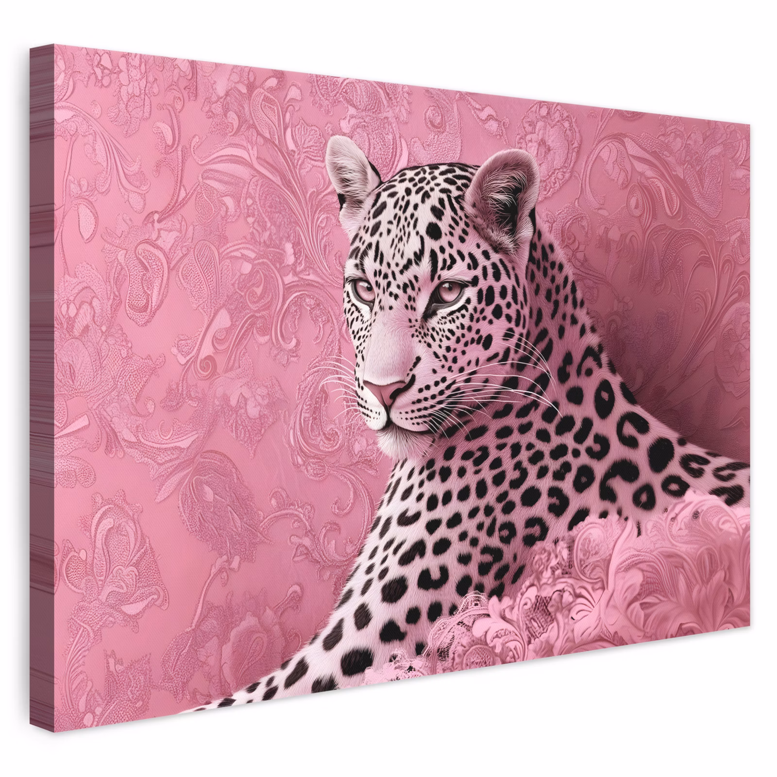 Leinwandbild - Panther - Deluxe - Rosa — 1