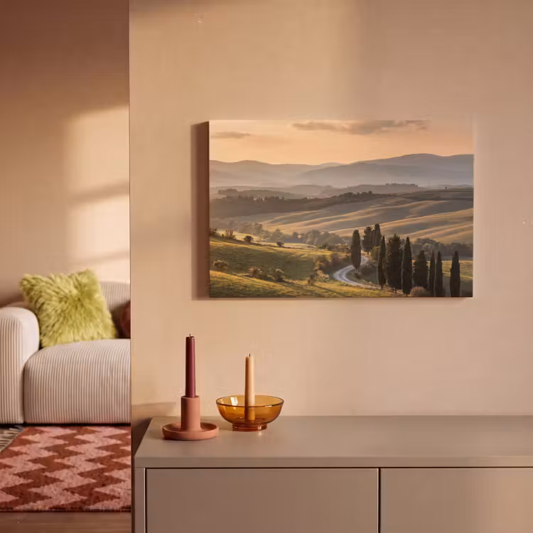Leinwandbild - Toskana - Landschaft - Hügel — 2