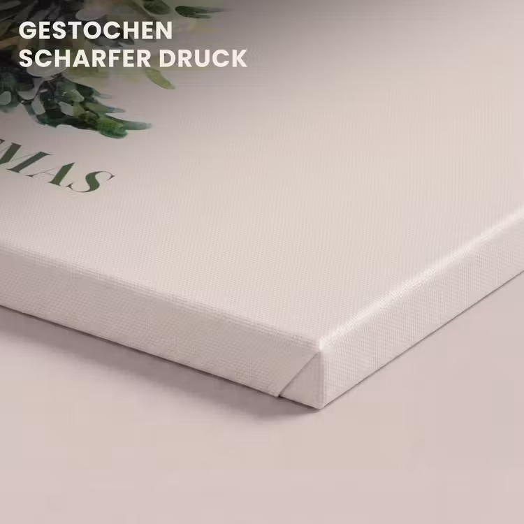 Leinwandbild - Weihnachten – Weihnachtsbaum – Text — 4