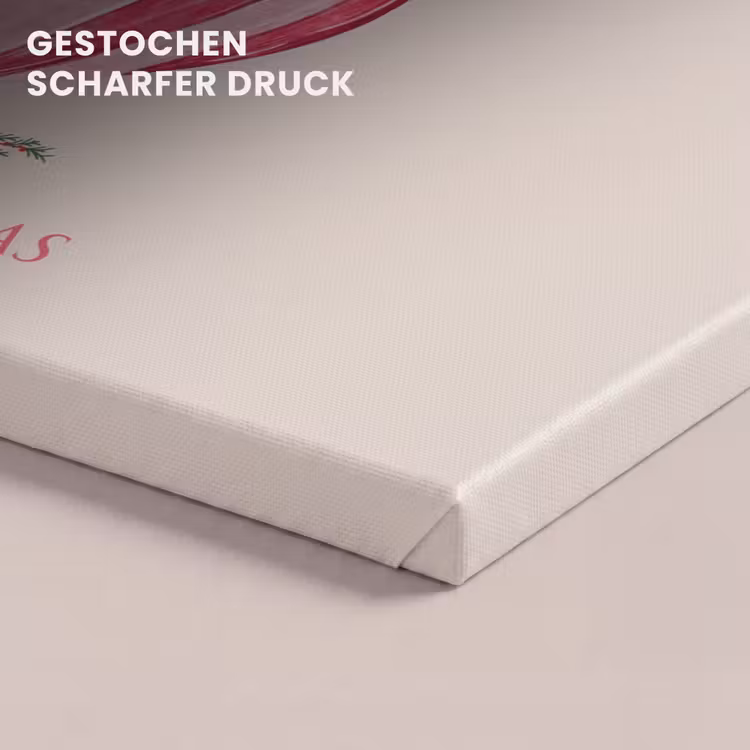 Leinwandbild - Weihnachten – Weihnachtskugel – Text — 4