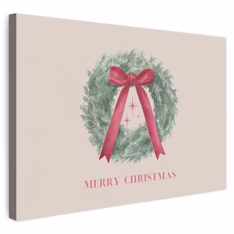 Leinwandbild - Winter – Weihnachten – Text — 1