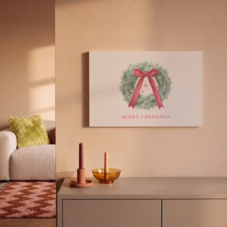 Leinwandbild - Winter – Weihnachten – Text — 2