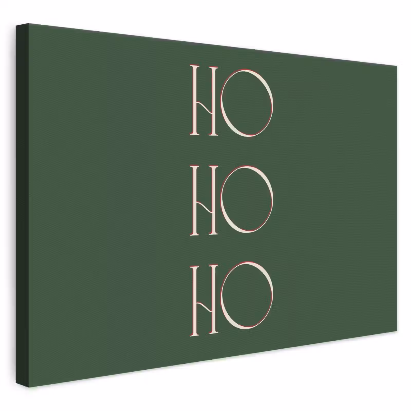 Leinwandbild - Text – Weihnachten – Modern – Grün — 1