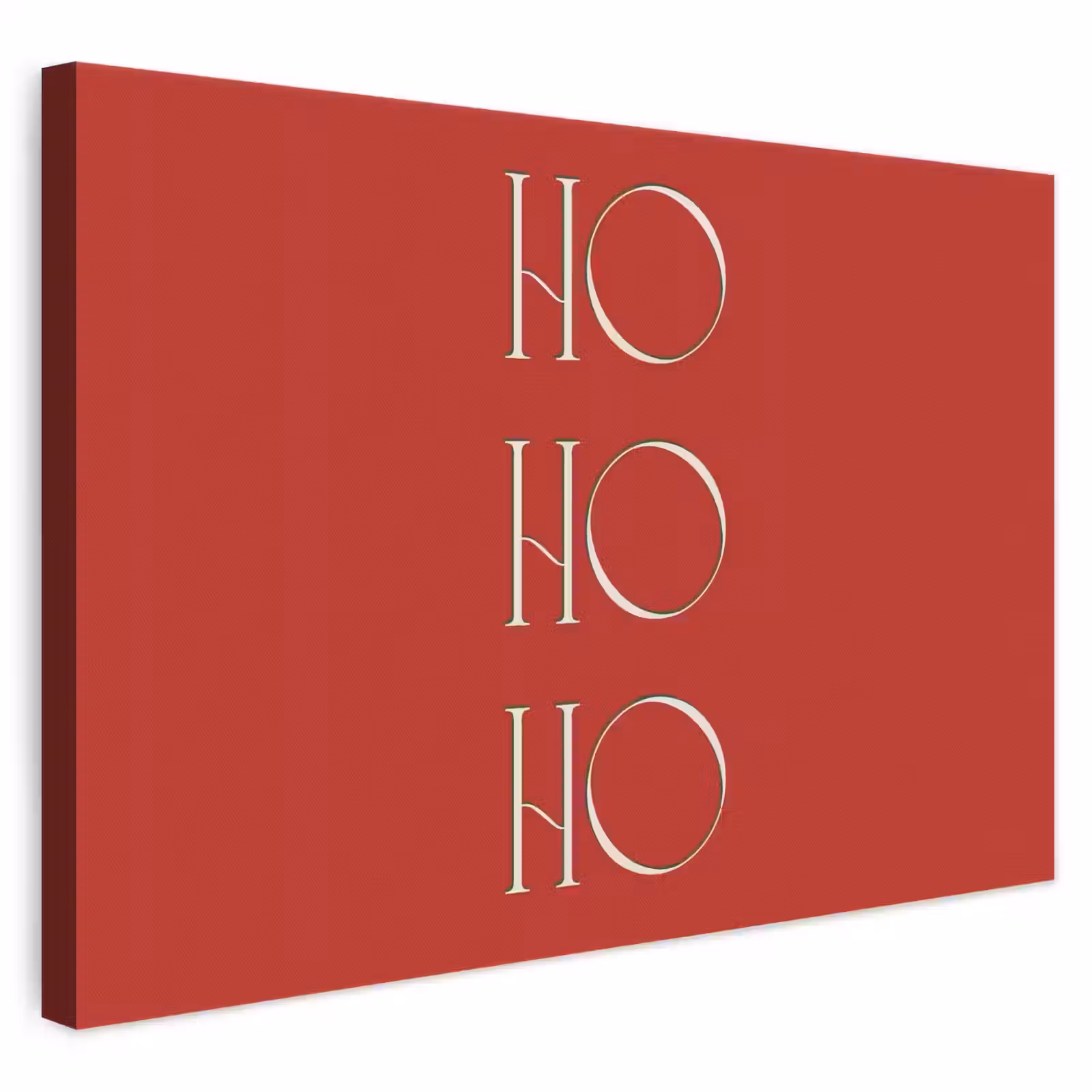Leinwandbild - Text – Weihnachten – Modern – Rot — 1