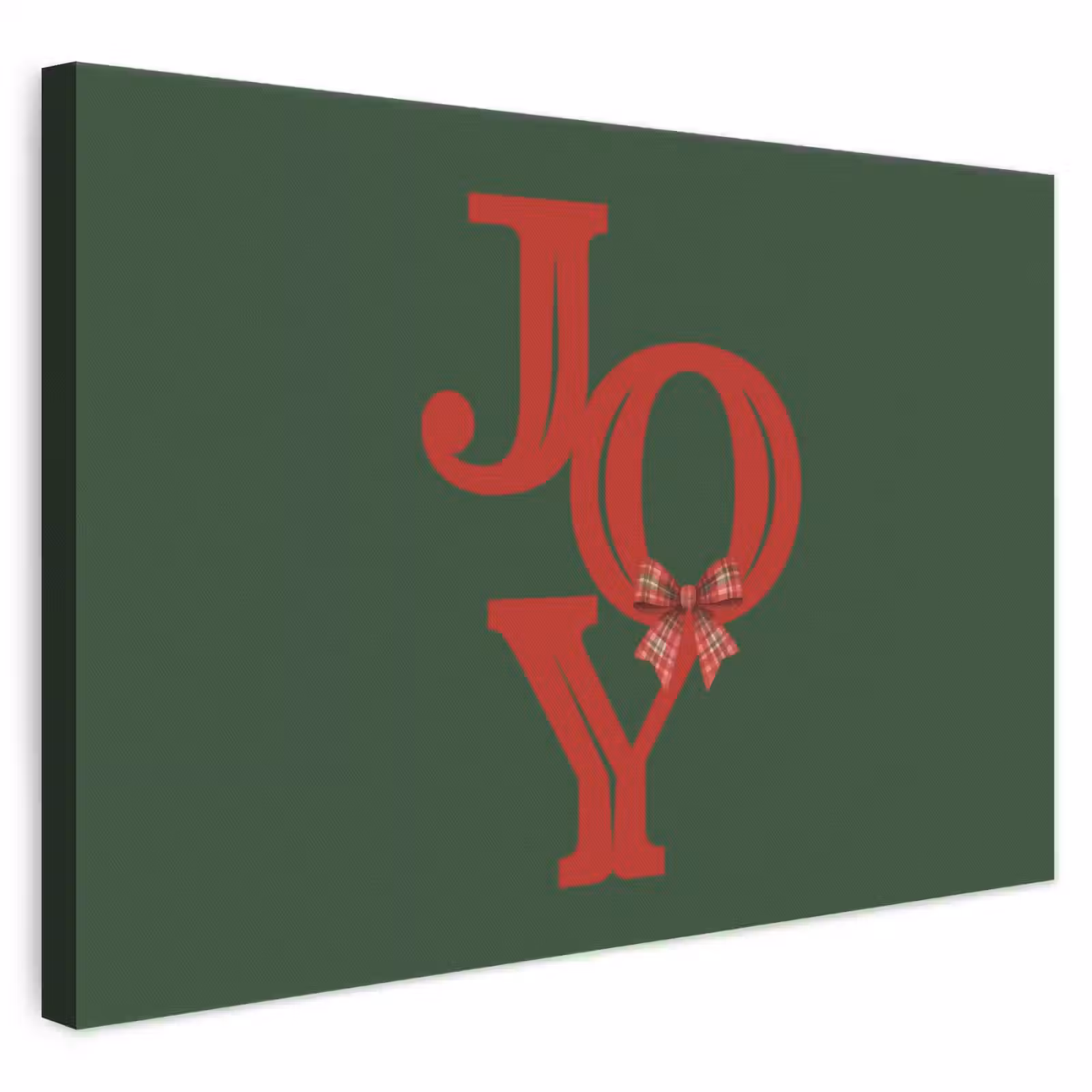 Leinwandbild - Text – Weihnachten – Rot — 1
