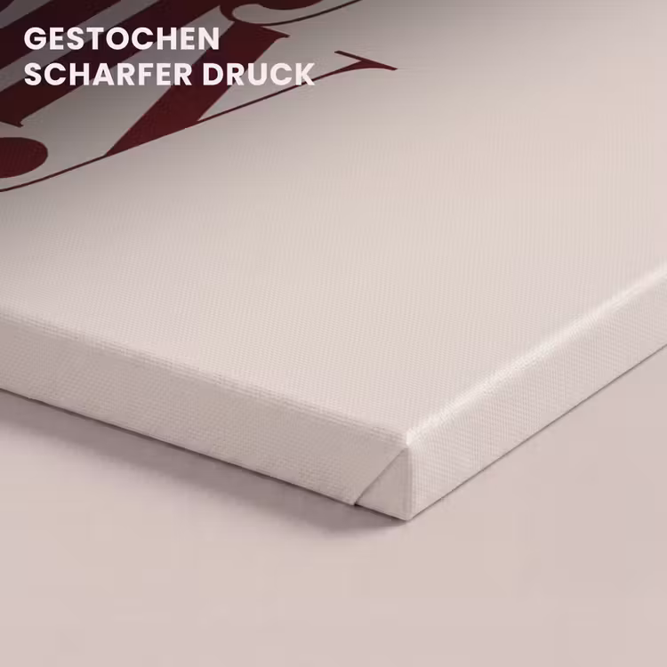 Leinwandbild - Text – Weihnachten – Braun — 4