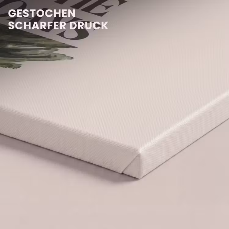 Leinwandbild - Weihnachten – Text – Weihnachtsbaum – Beige — 4