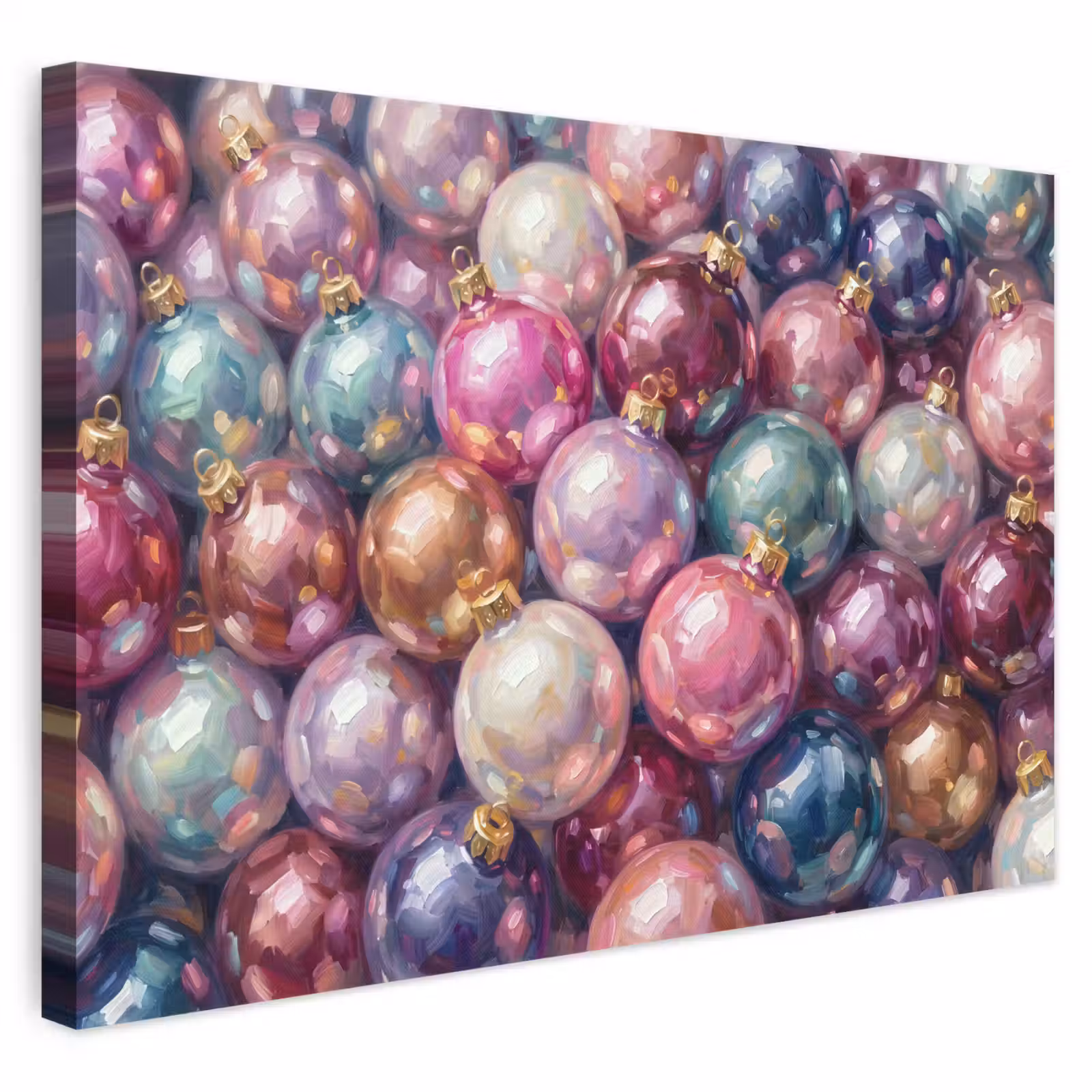 Leinwandbild - Weihnachtsdekoration – Bunt – Festlich — 1