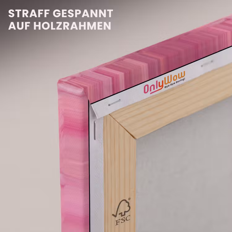 Leinwandbild - Süßigkeiten – Herz – Rosa — 5