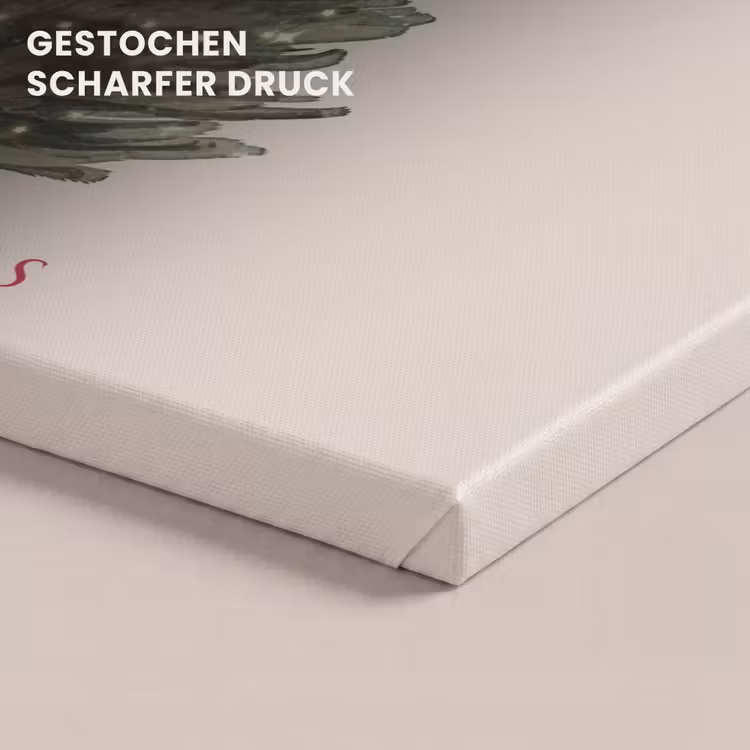 Leinwandbild - Text – Weihnachten – Weihnachtsbaum — 4