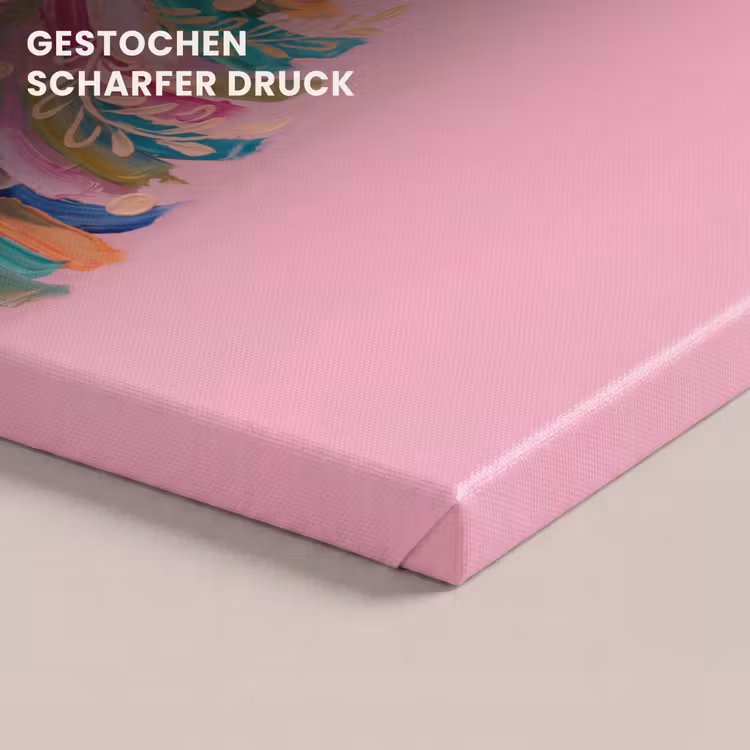 Leinwandbild - Weihnachtsbaum – Abstrakt – Bunt — 4