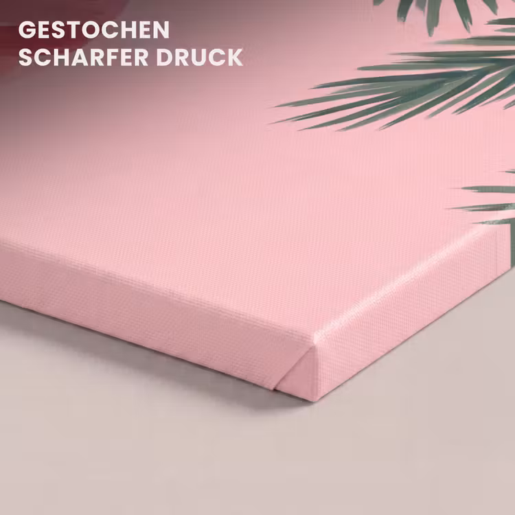 Leinwandbild - Weihnachtskugel – Rosa – Weihnachten — 4