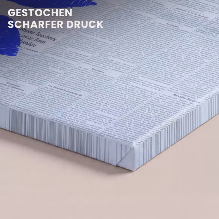 Leinwandbild - Zeitung „Blaue Lippen“ — 4