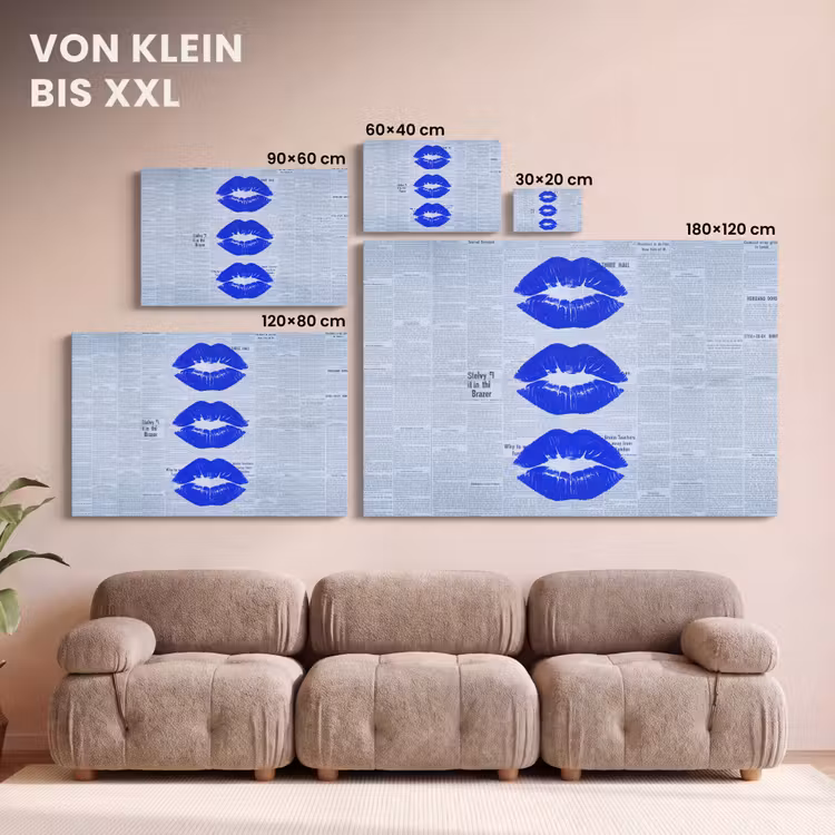 Leinwandbild - Zeitung „Blaue Lippen“ — 6