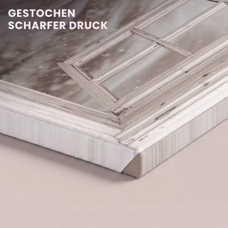 Leinwandbild - Pferd - Weiß - Winter - Schnee - Durchsichtig - Tiere — 4