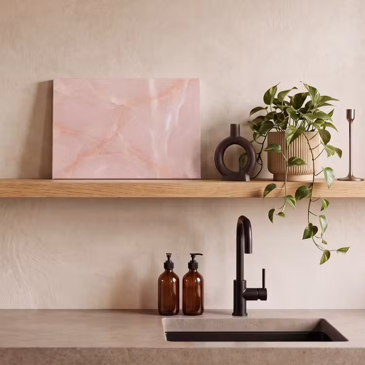Leinwandbild - Textur – Rosa – Muster — 3