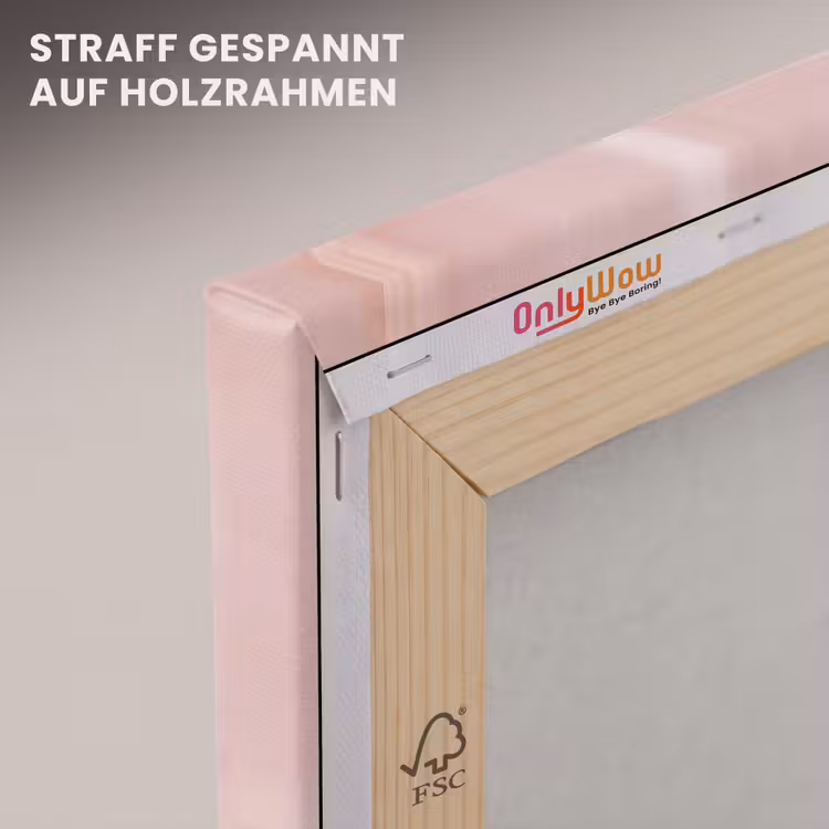Leinwandbild - Textur – Rosa – Muster — 5