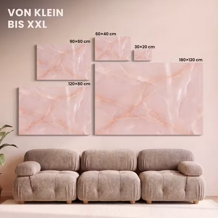 Leinwandbild - Textur – Rosa – Muster — 6