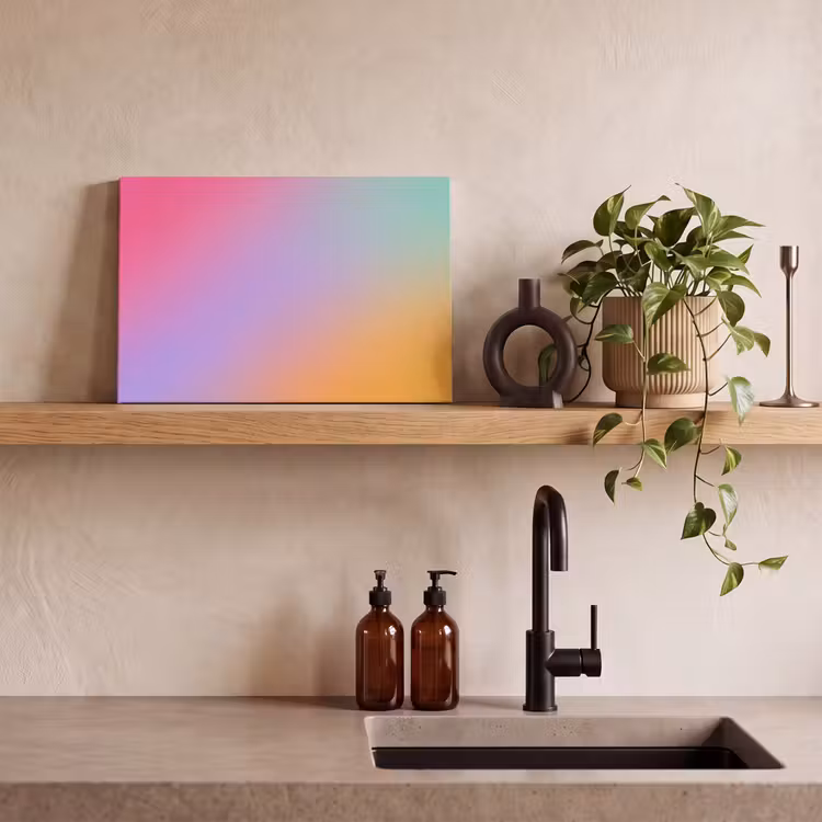 Leinwandbild - Zusammenfassung – Farbverlauf – Modern — 3