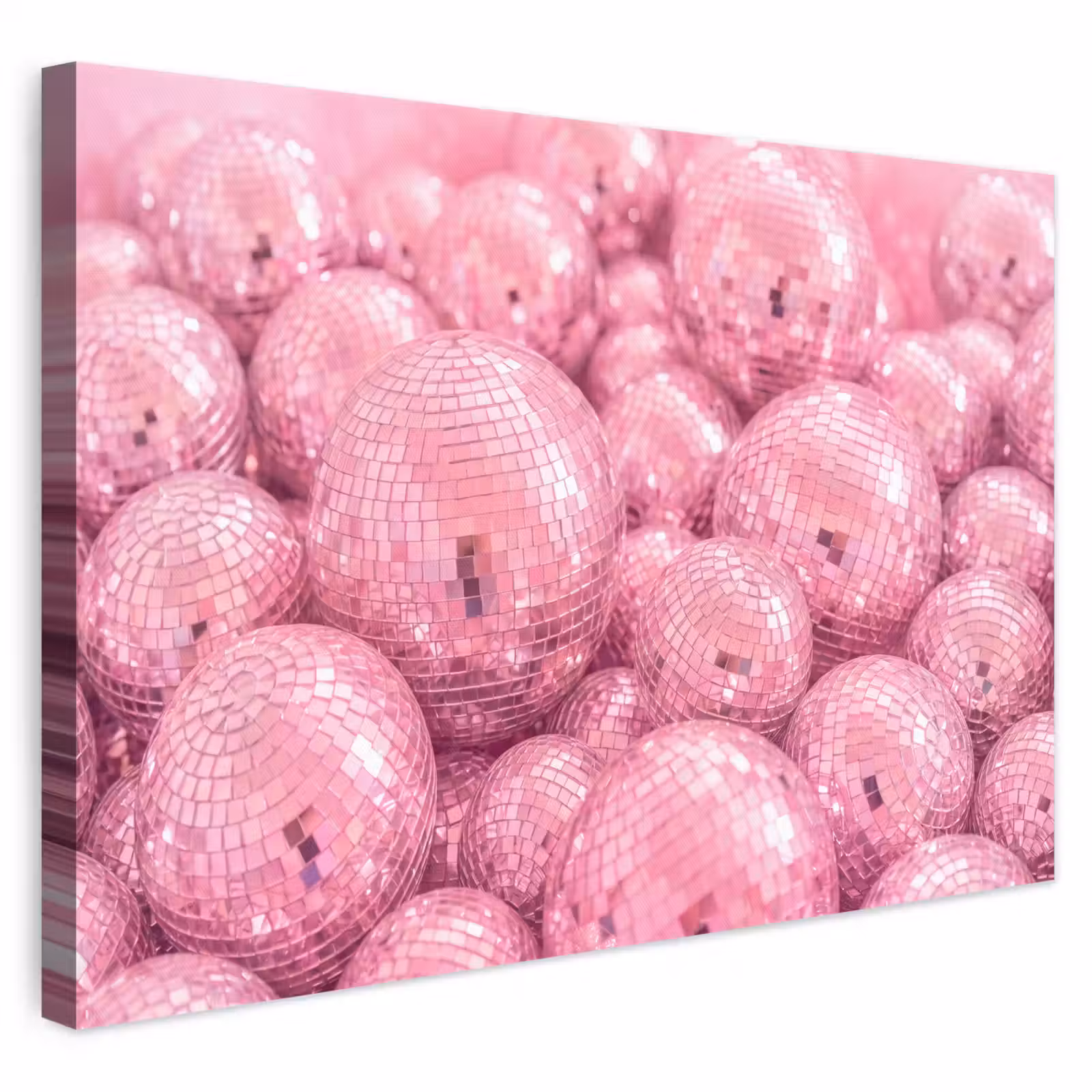 Leinwandbild - Rosa Discokugeln — 1