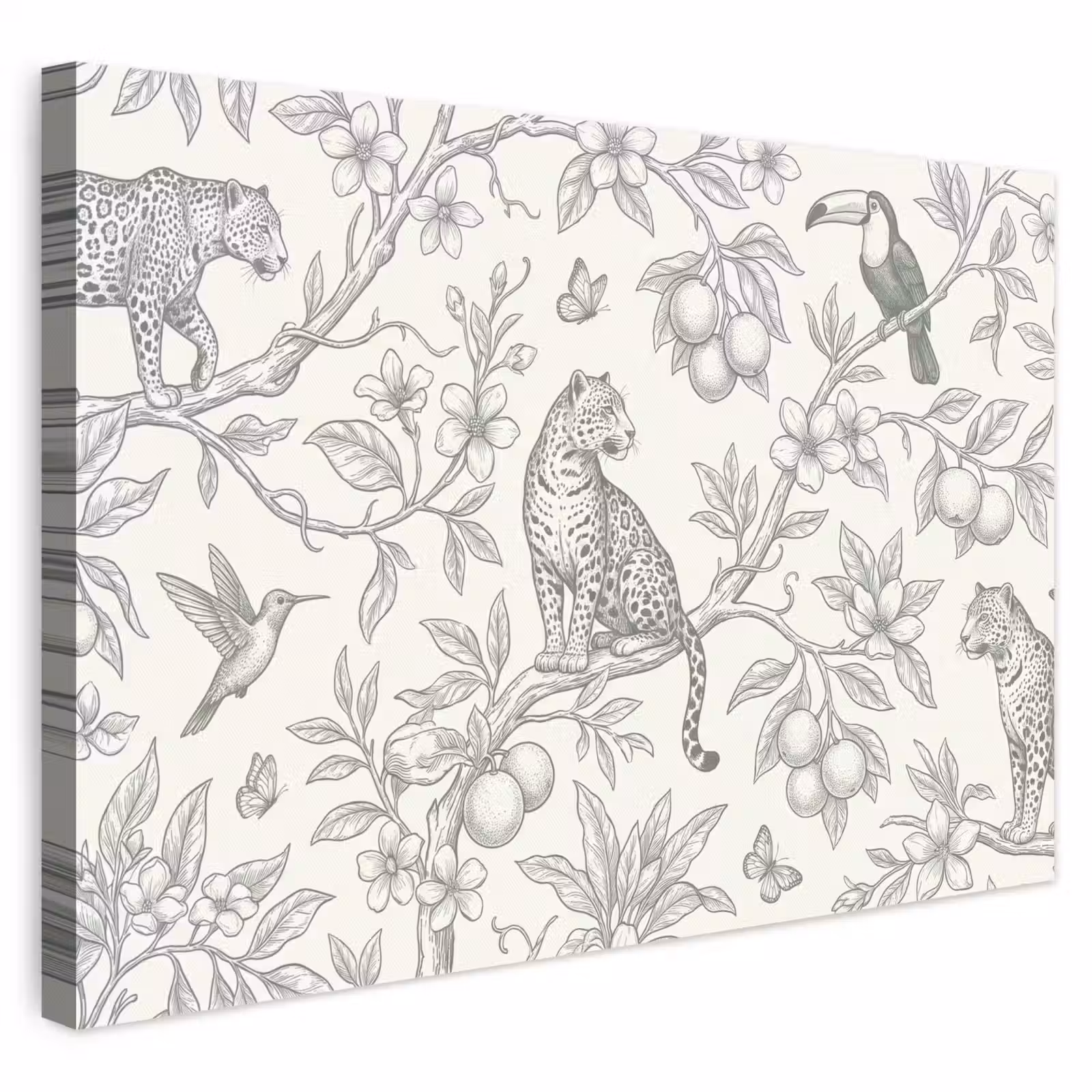 Leinwandbild - Vogel – Natur – Illustration — 1