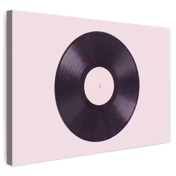 Leinwandbild - Schallplatte – Musik – Grün — 1