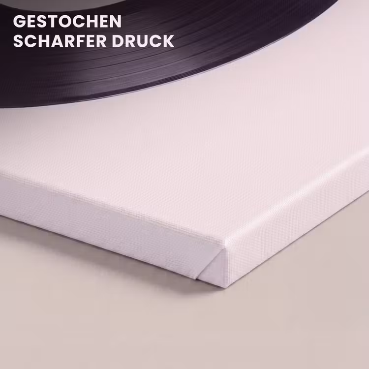 Leinwandbild - Schallplatte – Musik – Grün — 4