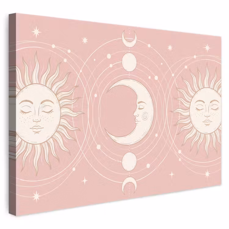 Leinwandbild - Sonne – Sterne – Himmel — 1