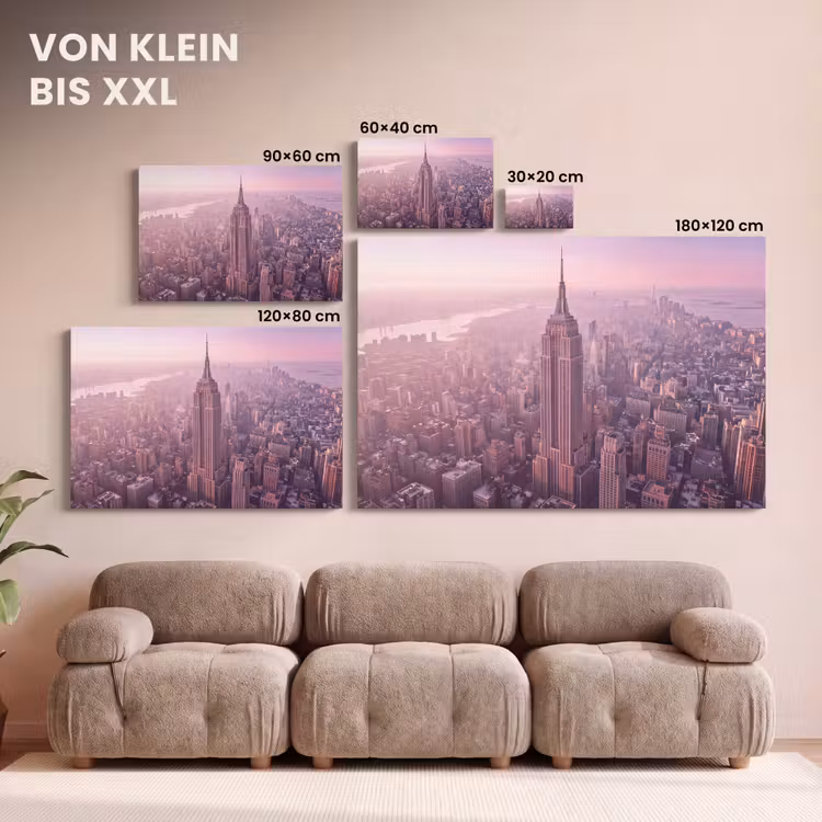 Leinwandbild - Stadt – Gebäude – Rosa — 6