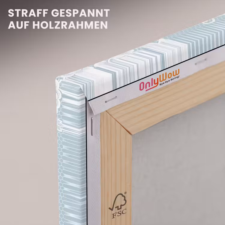 Leinwandbild - Weiß – Spitze – Vintage — 5