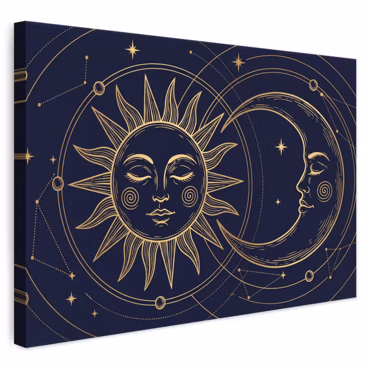 Leinwandbild - Sonne – Mond – Astrologie — 1